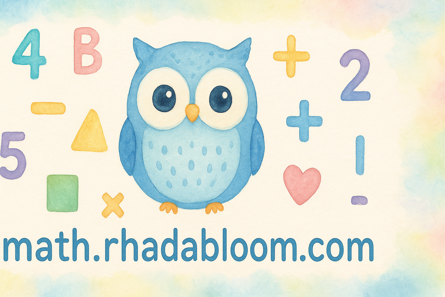 RhadaBloom Math Banner